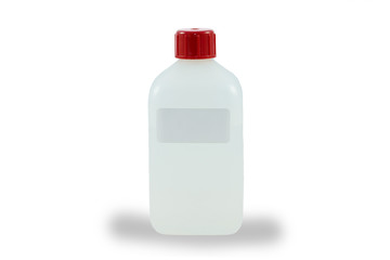 Labor Flasche Etikett ohne Beschriftung