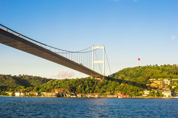 Fatih Sultan Mehmet Bridge in Istanbul,Turkey
