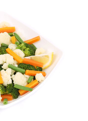 Broccoli and cauliflower salad.