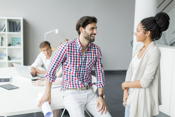 Young people in the office