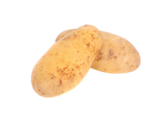 Two ripe potatoes.