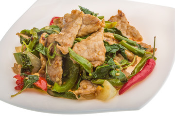 Pork with vegetables