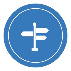 Fototapeta premium Panneau de directions dans un panneau