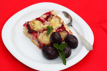 Plums pie