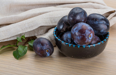Ripe fresh plum