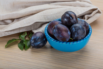 Ripe fresh plum