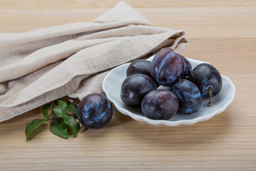 Ripe fresh plum