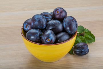 Fresh plums