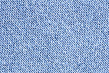 Close up of blue jean texture