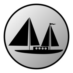 Sailing ship button