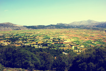Fototapeta na wymiar plain landscape, Crete, Greece