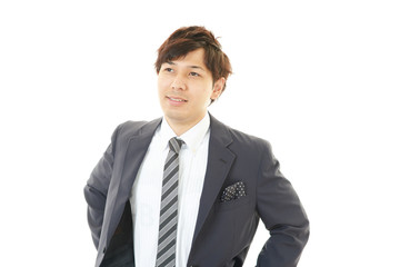 笑顔のビジネスマン