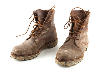 Old military boots