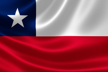Fototapeta premium Chile's Flag