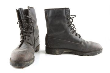 Old military boots