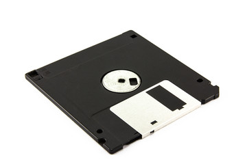 Floppy disk on white background