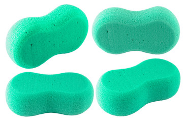Sponge on white background