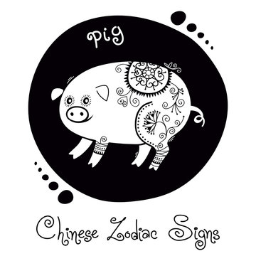 Pig. Chinese Zodiac Sign