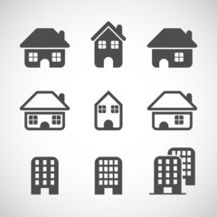 house icon set, vector eps10
