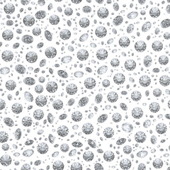 Beautiful diamond white background - seamless texture