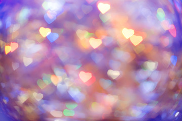 abstract background heart bokeh