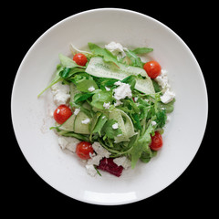 Salad mix with goat cheese