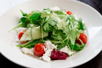 Vegetable appetizer in plate