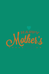 Vector illustration with mothers day and