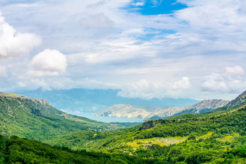 Green valley in Croatia