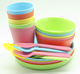  Plastic tableware