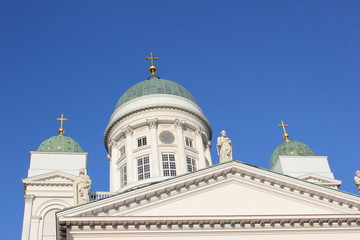 Ansicht des weißen Doms von Helsinki in Finnland