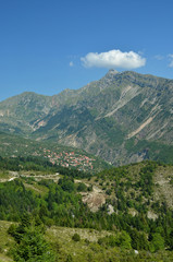 Fototapeta na wymiar Theodoriana Artas - mountain and green forest in north Greece