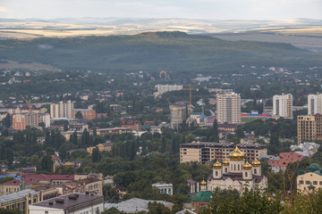 Townscape Pyatigorsk (Russia) from the mountain Mashuk