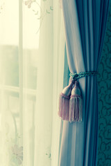 curtain with curtain tieback