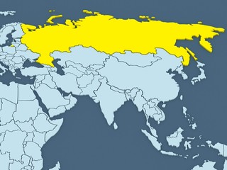 Map of worlds. Russia.