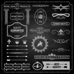 design elements chalk texture