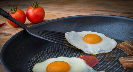 fried eggs