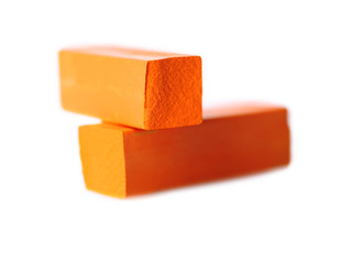 Colorful artists pastel isolated on white