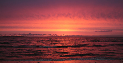 Fototapeta na wymiar Sea sunset landscape