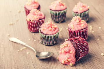 colorful cupcakes