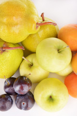 Ripe fruits close up