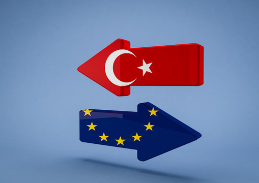 Arrows EU-Turkey blue