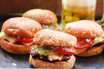 home made burgers