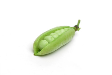 peas on the white background