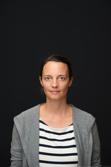 portrait vor schwarz