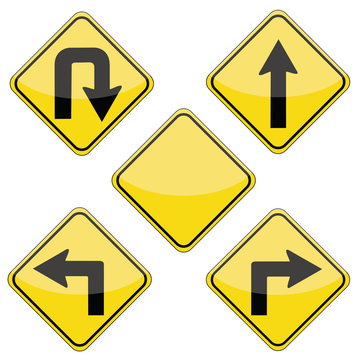 road signs pack in vector format