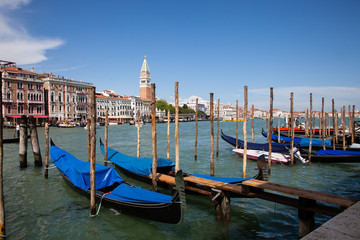 Obraz na płótnie Canvas Venise : Grand Canal, Campanile de Saint-Marc