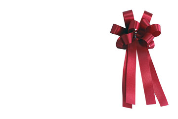 Red ribbon and bow