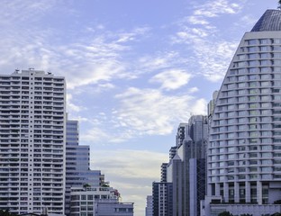 Bangkok Metropolis at dawn in Bangkok, Thailand
