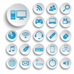 Computer icons vector collection